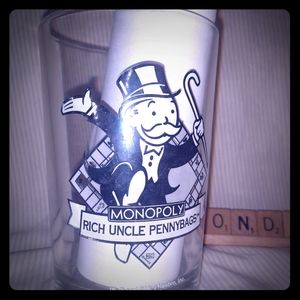 Retro McDonalds Glass Monopoly Rich Uncle Pennybag